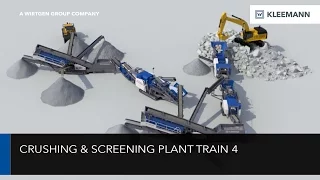 KLEEMANN Crushing & Screening Plant Train / Brecher- und Siebanlagenzug Animation 4