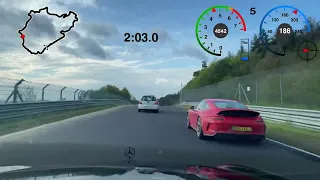 Mercedes CLK 430 from Spain on Nürburgring nordschleife, second lap 12-4-23 (9:45,818)