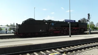 IGE Dampfsonderzug mit 3x Br 01 in Kempten(Allg)Hbf am 08.08.15