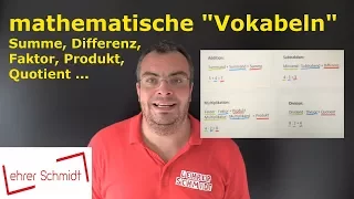 Summe, Differenz, Produkt und Quotient | mathematische Grundbegriffe