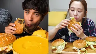 Mukbangers and their BURGERS