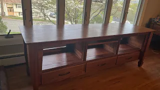 Sapele TV Console Table (unplugged compilation)