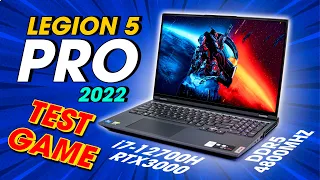 LEGION 5 PRO 2022 TEST GAME | i7-12700H + RTX3050ti | PUBG, GOD OF WAR, FORZA V, CYBERPUNK...