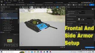 Unreal Engine 5 Make Tank Armor part 2 (Frontal-Side-Rear Armor )