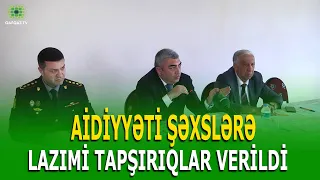 İCRA BAŞÇISI QAZİLƏRİN İŞLƏ TƏMİN OLUNMASI ÜÇÜN GÖSTƏRİŞ VERDİ