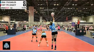 Lyric Campbell #12 Libero - AAU Volleyball Nationals 2023, Day 3, Game 2