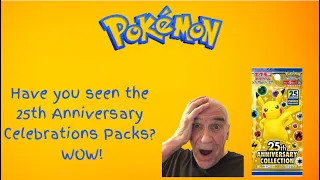 I ripped 5 packs of #pokemon 25th Anniversary Celebrations. WOW! 😊