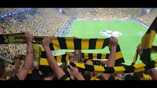 81000 Dortmund Fans singen You'll never walk alone BVB vs PSG Champions league