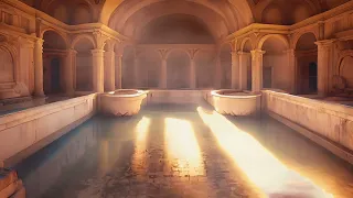 Insomnia Eliminated in the Ancient Baths 🏛 Water & birds ASMR Ambience for Sleep & Relaxation