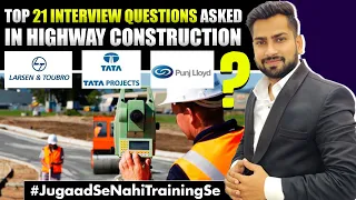 Most Common Interview Questions Asked in Highway Construction JOB | Interview Question For Engineers