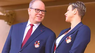 Albert II Absent: Princess Charlene Of Monaco Attends Meeting In Chic Outfit