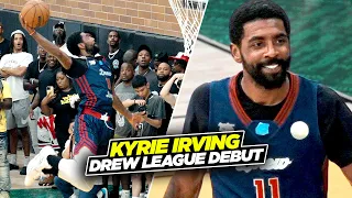 Kyrie Irving Drops TRIPLE DOUBLE In Drew League Debut!! Goes CRAZY!