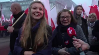 Matka i córka na Marszu Niepodległości: fajnie żyć w takim kraju