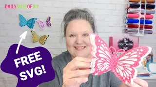 🦋 Easy 3D Paper Butterfly Craft with Your Cricut