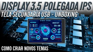 DISPLAY 3.5 Polegadas IPS Type-C PC - Tela de Monitoramento