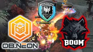 BOOM ESPORTS vs OB.NEON - APAC PREDATOR LEAGUE 2020/21 DOTA 2