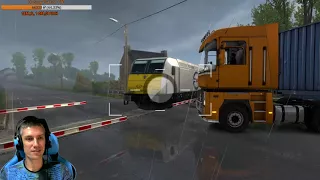 Не успел проскочить переезд - Euro Truck Simulator 2
