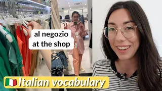 Italian vocabulary for shopping for clothes and shoes (Subtitles)