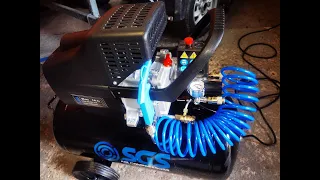 NEW COMPRESSOR 50LT SGS UNBOX AND TEST