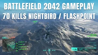 Battlefield 2042:  70 Kills Nightbird Conquest Gameplay on Flashpoint (No Commentary)