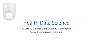 Discover MSc Health Data Science at University of Birmingham