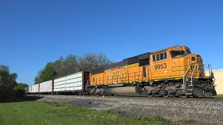 CN 3832 With BNSF SD70MAC DPU, Bettendorf, IA 4/30/24