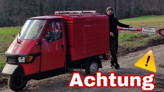 Ape 50 Fahr Vlog ACHTUNG KRÖTTEN