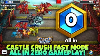 Castle Crush 🏰  - Best Strategy 😱 "ALL IN ZERO" Mode - Level 12 vs Level 14 🔥 GamePlay
