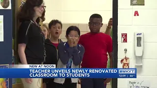 WATCH: Kentucky teacher who won contest reveals $40,000 classroom makeover to students