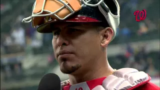 Dan Kolko catches up with Wilson Ramos after the Nats beat the Brewers 7-2