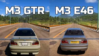 Forza Horizon 5: BMW M3 GTR vs BMW M3 E46 - Drag Race