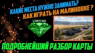 Разбор карты "Малиновка". Как играть и что занимать на карте? Пример боя в АБС.