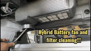 Increase your hybrid battery life! Toyota Camry Hybrid Battery Fan and Filter cleaning