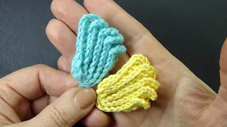 Объёмный листик для ирландского кружева - Вязание крючком How to Crochet Irich leaf