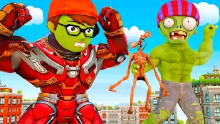 Scary Teacher Funny 3D Animation - Iron Nick vs Siren Head and zombie Hulk