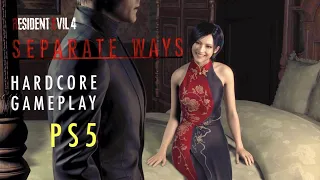 Resident Evil 4 (2023) SEPARATE WAYS Hardcore Gameplay Walkthrough - No Commentary (4K 60fps)