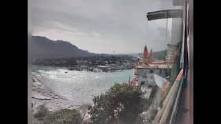 Ganga River flow in haridwar- Ganga ki pravah haridwar mein/ beautiful river view and  water flow