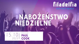 Nabożeństwo niedzielne 15.10.2023 – pastor Paul Cook