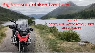 Scotland 2021 Motorcycle tour - Highlights Skyfall Rd, NC500