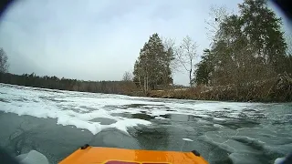 FPV RC Car Falls into a Frozen Lake!