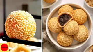 |Chinese super crunchy sesame balls recipe| jin deui|