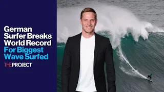 German Surfer Breaks World Record For Biggest Wave Surfed