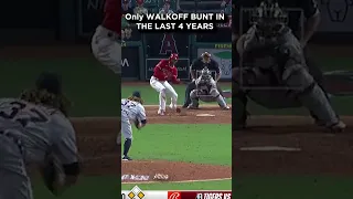 Only walk off bunt in the last 4 YEARS in The MLB