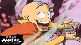 Every Aang Airbending Moment Ever 💨 | Avatar: The Last Airbender