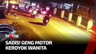 Sadis! Geng Motor Keroyok Wanita | Buru Sergap tvOne