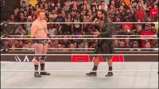 Drew McInyre Forces Sheamus to Break Character during WWE Raw 4/22/24