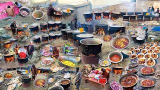 Afghanistan Biggest marriage ceremony | village marriage | Cooking Kabuli Pulao for 15000 Peoples 😮