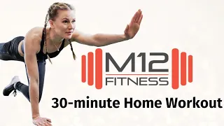 30 minute home workout - 4 exercise circuits with core - M12 Fitness