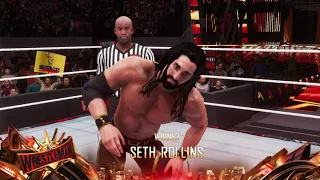 WWE 2k20 Seth Rollins vs Cesaro Wrestlemania 37