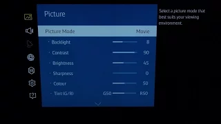 Samsung UE65JU7000 4K TV Best Picture Settings